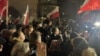 Акция протеста против увольнения руководства государственных СМИ Польши в Варшаве