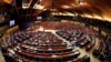 FRANCE – Members of the Parliamentary Assembly of the Council of Europe take part in a debate on the functioning of democratic institutions in Turkey, at the Council of Europe in Strasbourg, April 25, 2017